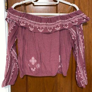 Charlotte Russe Off-The-Shoulder Top